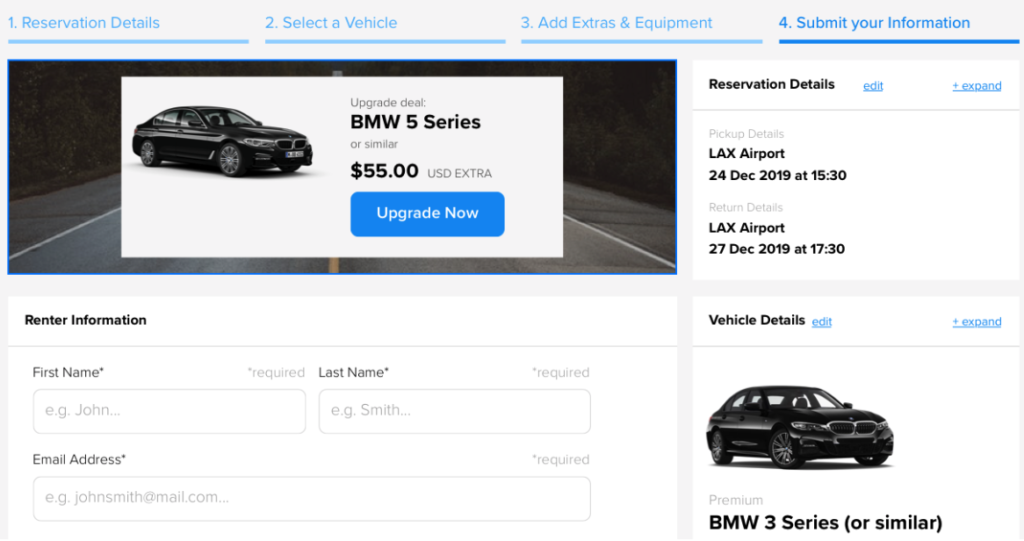 Erez vehicle promotions feature | car rental software