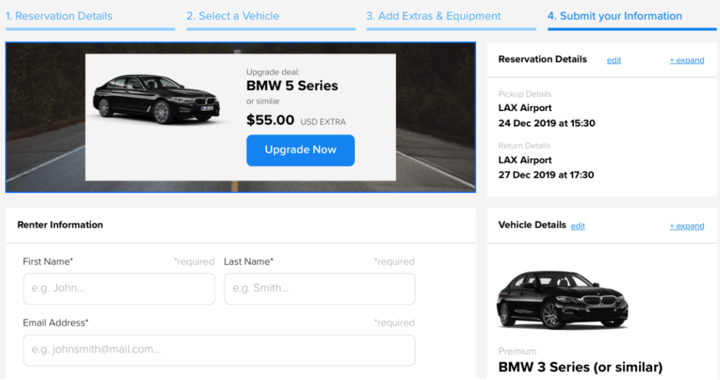 Bluebird's Erez implements an e-commerce platform into your car rental business website | car rental software